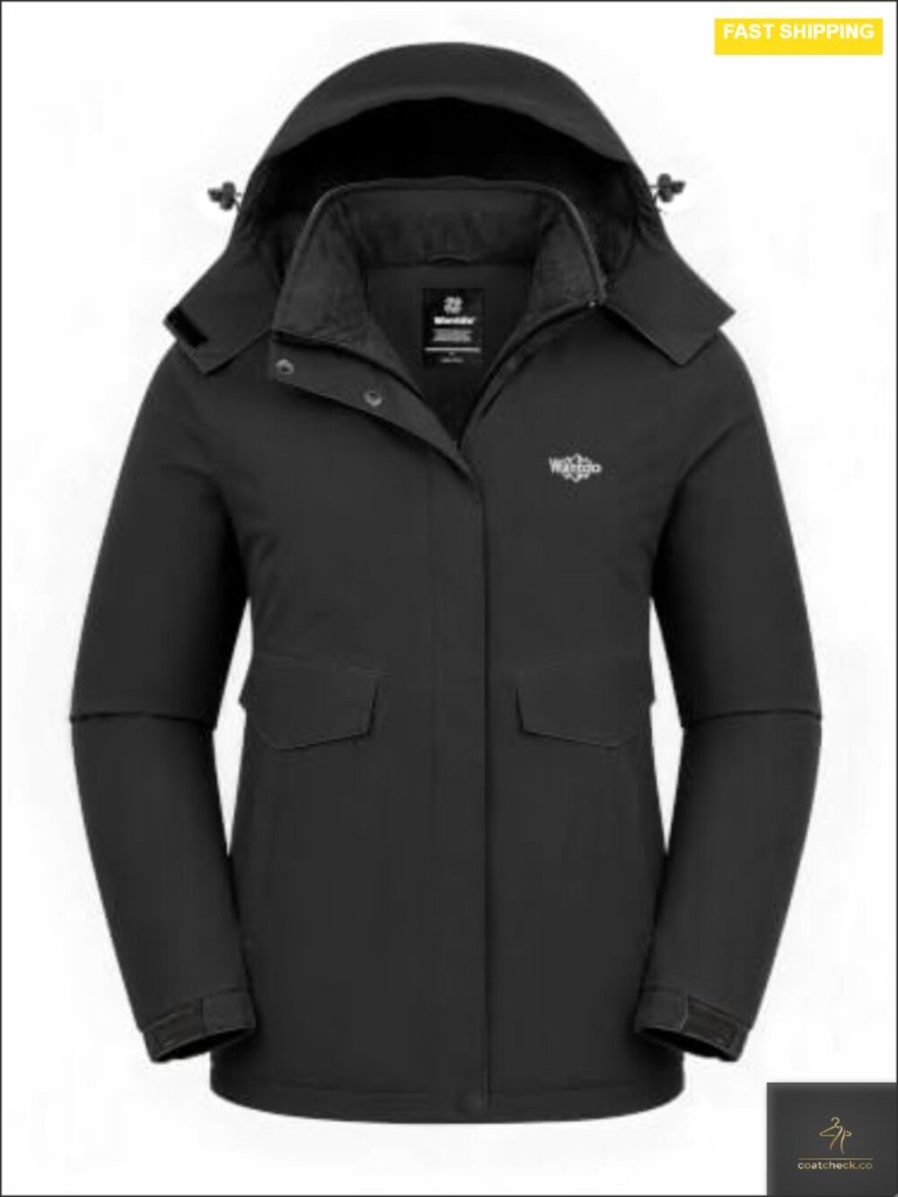 Women's Waterproof Ski Jacket Warm Fleece Lined Winter Coat